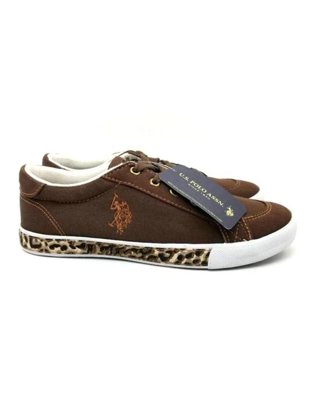 Us Polo Assn. Athletic Sneakers Shoes Brown